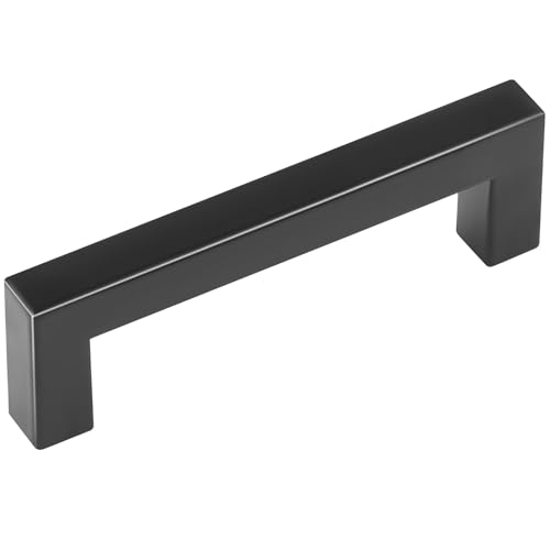 VEVOR 30 Pack Black Cabinet Pulls, 3.78in / 96mm Center to Center Kitchen Drawer Handles, Rust and Scratch-Resistant Hardware, Stainless Steel Door Handles for Kitchen Bathroom Bar Hardware Matte - size: 3.78 inch Hole Centers(96mm)