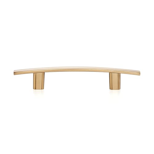 Ravinte Champagne Bronze Cabinet Pulls Curved Drawer Handles 3 Inch 30 Pack - color: Champagne Bronze