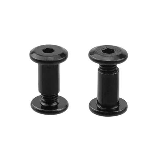 20 Sets M5 x 10mm Black Binding Post Screws,Hex Drive Rivet Socket - size: M5 x 10mm