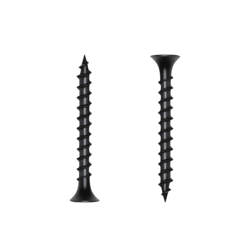 #8 x 1-1/2 Inch Drywall Screws Phillips Flat Head Black Oxide Screws 80 PCS, Wood Screws for Furniture Cabinet DIY - size: #8×1/1/2