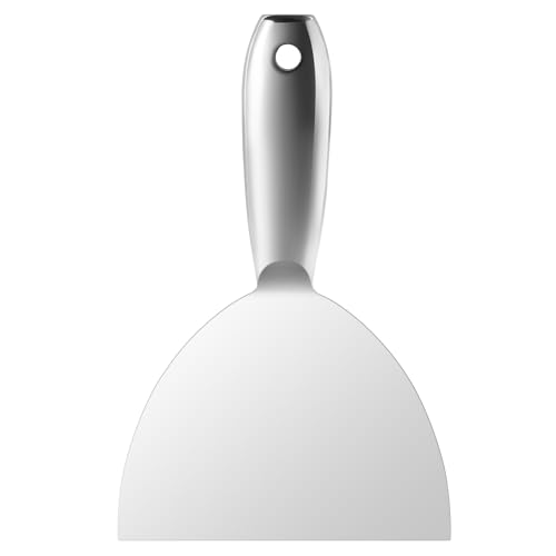 Fishark Putty Knife, 6" One Piece Stainless Steel Scraper - color: 6″