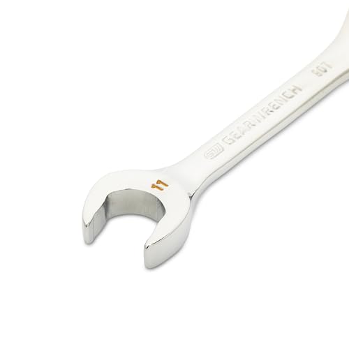 GEARWRENCH 11mm 90-Tooth 12 Point Stubby Combination Ratcheting Wrench | 86841 - style: 11mm