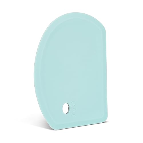 Silicone Dough Scraper with Metal Core Flexible Bowl Scraper Bread Baking - color: Mint Green