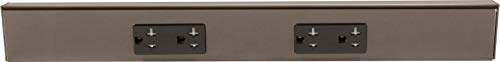 Task Lighting TR Series Angle Power Strip, 18 inch, 2 Dual Receptacles, Bronze - color: Bronze, size: 18 Inch