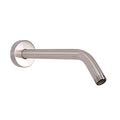 Shower Arm with Flange and Teflon Tape, Wall Mounted Shower Pipe 304 Stainless Steel Extension Arm for Fixed Shower Head & Handheld (10 Inch, Brushed Nickel) - color: Brushed Nickel, style: 10 Inch
