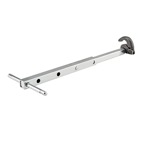 RIDGID 31175 Model 1017 Fold Over Basin Adjustable 10" To 17" Pipe Wrench, Silver, Made In The USA