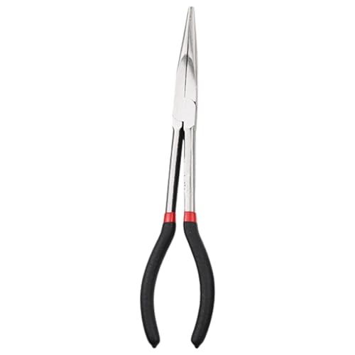11 Inch Straight Long Reach Pliers, Bent Nose Needle Nose Pliers - color: Straight