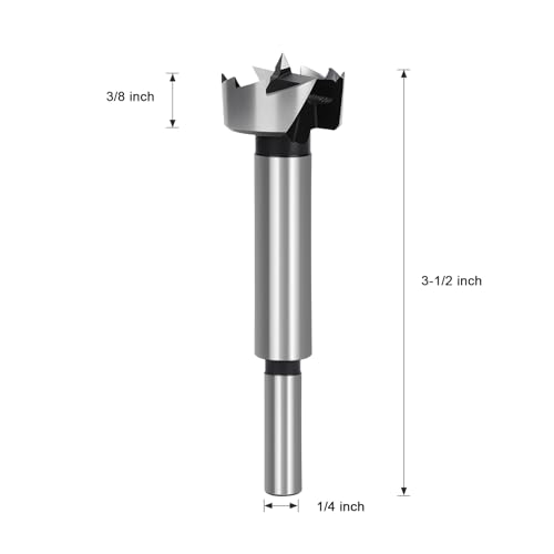 1-1/8" Forstner Bit Wood 1-1/8 Inch Dia. Drill Bit Woodworking - size: 1-1/8"