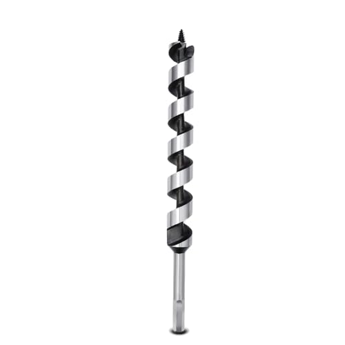 1 x 11.8 Auger Drill Bit for Wood,26x300mm Hex Shank Ship Auger Bit - size: 1 in x 11.8 in