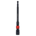 Klein Tools 31088 6-Inch Dual-Lock Extension, 1/4-Inch Hex Shank Impact Bit Holder, Quick-Release Locking Mechanism with Secondary Twist Lock, Compatible with Impact Drivers and Drills - size: 6-Inch