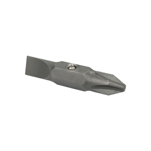 Klein Tools 32483 Bit for 11-in-1 and 10-in-1 Klein Screwdriver Nut Driver, #2 Phillips, 1/4-Inch Slotted - size: Pack of 1, style: #2 Phillips, 1/4" Slotted