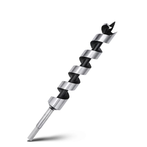1-1/4 x 11.8 Auger Drill Bit for Wood,32x300mm Hex Shank Auger Bit - size: 1-1/4 in x 11.8 in