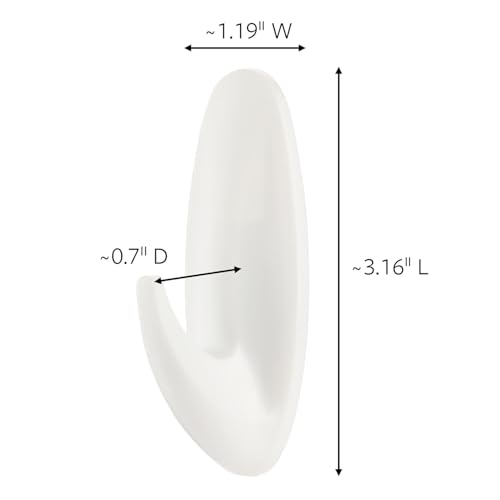 Command Medium Designer Hooks Multi-Pack, 6 Hooks, 12 Strips - size: Medium, style: 6 Hooks