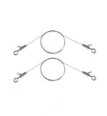 2PCS Adjustable Picture Hanging Wire 3m x 1mm Small Hooks, Picture Frame Wire Kit Heavy Duty 50lbs, Stainless Steel for Art, Mirror, Light Lamp, Billboards, Basket Flowerpot - size: 3m (9.8ft)