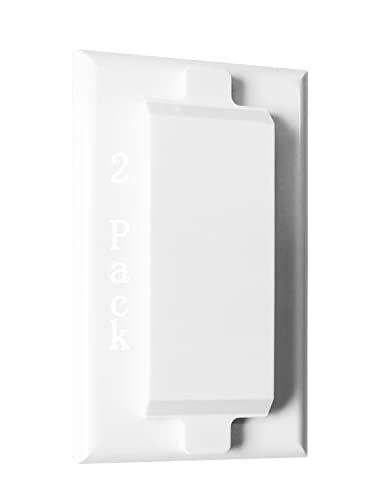 ILIVABLE Magnetic Rocker Light Switch Guards, Not Child Proof, White 2Pack - size: 2 Pack