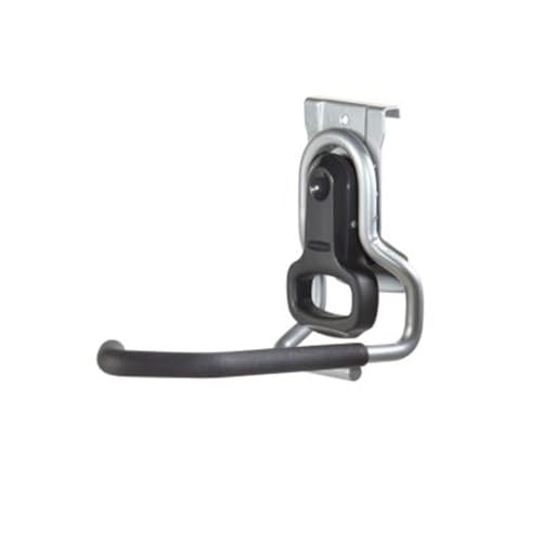 Rubbermaid FastTrack Garage Organization System Vertical Bike Hook Black Holds up to 50 Pounds Wall Mount and Heavy Duty Garage Hanger for Bike Storage - style: Bike Hook