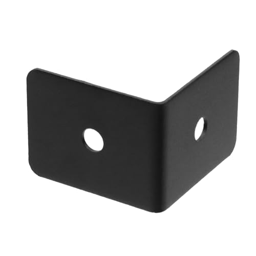 Metal Corner Protectors, Black, 2x2x1.54 Inch, 8Pcs - size: 2 x 2 x 1.54 Inch, style: Rectangular End