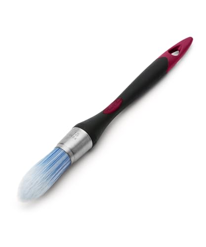 Bates- Trim Brush, 0.75 Inch, Edge Painting Tool, Trim Paint Brushes, Trimmer Edger, Trim Brush - color: Black-dusty Rose, size: 0.75 inch, 1 Pack