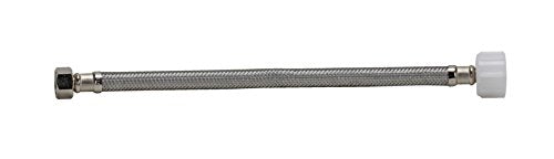 Fluidmaster B3T16 Toilet Connector, Braided Stainless Steel - 1/2 Female Compression Thread x 7/8 Ballcock Thread, 16-Inch Length - size: 1 Count (Pack of 1)