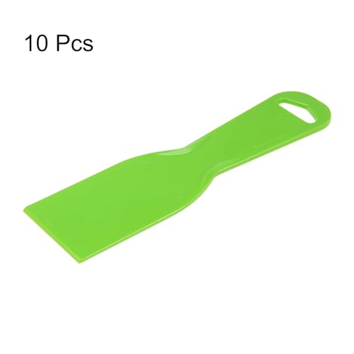HARFINGTON 10pcs Putty Scraper 2" Width 3mm Thin Flexible Plastic Putty Knives for Taping Drywall Spreading Painting Wall Scratching - color: Green, size: 2"