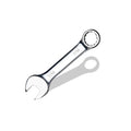 7/16" SAE Stubby Combination Wrench, CR-V Steel with Mirror Polish, 12-Point Design, 15-Degree Offset, Perfect for Pipeline Repair, Household, Car & Truck Emergency - size: 7/16"