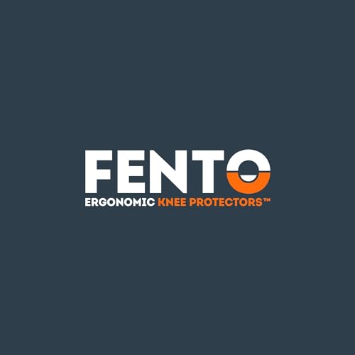FENTO MAX | Extra Long Knee Pads for Men | Heavy duty Knee Protection with Adjustable Straps | Comfortable Knee Pads for Flooring, Constructions Works, Roofing, and Landscaping