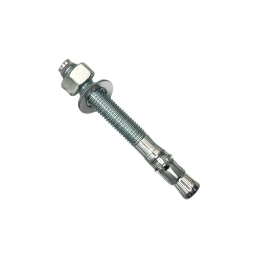 MIGHTY FASTENERS Zinc-Plated Steel Wedge Anchors, 3/4" X 6-1/4" - Heavy-Duty Mounting Bolts for Concrete - 50 Pack - size: 3/4" X 6-1/4"