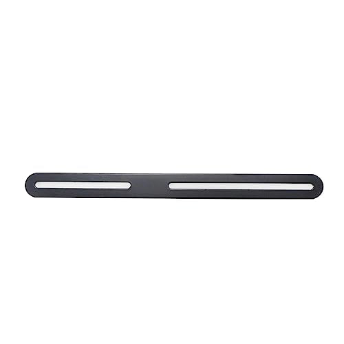 Xiaoyztan 11x0.95 Inch Stainless Flat Bracket Adjustable Support 6 Pcs - color: Black, size: Medium