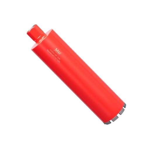SALI 4 Inch Wet Diamond Core Drill Bit, for Reinforced Concrete, Brick, Block, Stone, 15" Drilling Depth,Core Drill Bit， 1-1/4"-7 Thread - size: 4 Inch