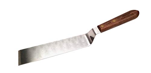 Albion Engineering Company 258-33718 Caulk Bucket Scraping Tool, Stainless Steel, Offset Hardwood Handle, 2" Wide Tip x 8" Long Blade