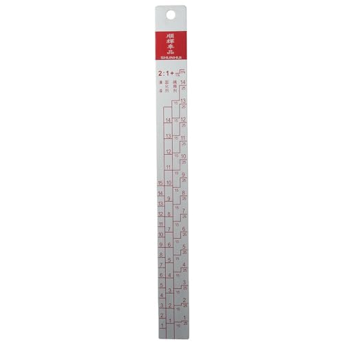 Paint Mixing Ratio Ruler 2:1 & 4:1 Easy Mixing Aluminium Alloy Car Coating Color for Vehicle Painting, Large