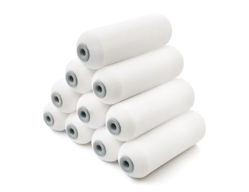 ROLLINGDOG 4 Inch Foam Paint Roller - color: 4" Roller Foam Roller Cover(10 Pc)