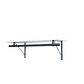 Custom Cut-to-Size Premium Wall-Mounted Shelf with Rod and Bracket Kit. 3/4" Thick Shelves, 14 inches deep. Customize the Length from 16" up to 72". - color: White - Black, size: 16 - 44