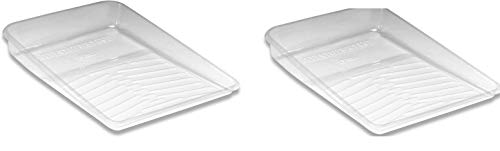Wooster 2-Pack R406-11 Deluxe Tray Liner, 11-Inch, Clear, Polyethylene Terephthalate (PET), Standard, Tray Liner