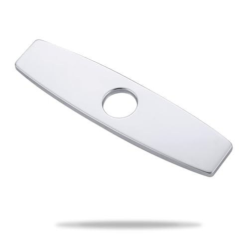 ARCORA 10.2 Inch Faucet Plate Sink Hole Cover Escutcheon - color: Chrome
