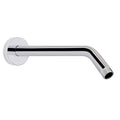 Shower Arm with Flange and Teflon Tape, Wall Mounted Shower Pipe 304 Stainless Steel Extension Arm for Fixed Shower Head & Handheld (12 Inches, Chrome) - color: Chrome, style: 12 Inch