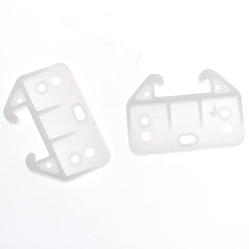 FDXGYH 10 Pcs Plastic Drawer Guides Drawer Track Guides Drawer Rail for Dressers Hutches and Drawer Systems [60×41×28mm, White] - size: 60×41×28mm
