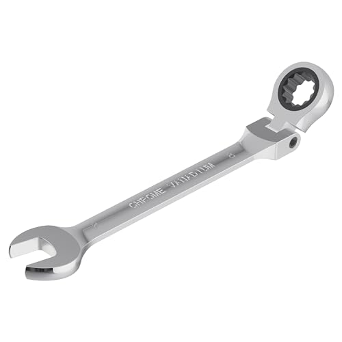 8mm(5/16") Flex-Head Ratcheting Combination Wrench, 8mm Metric - size: 8mm