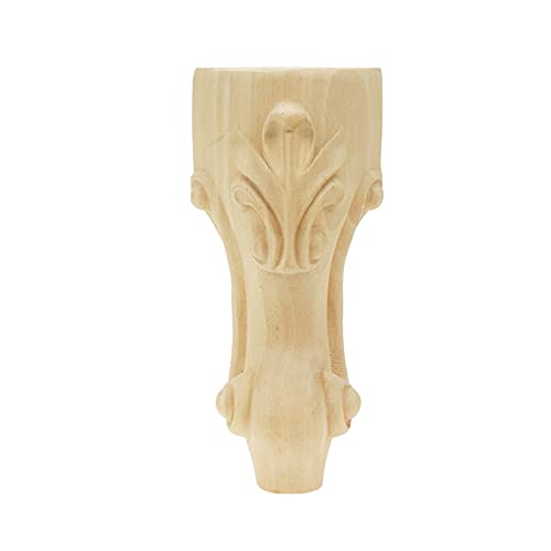 6" Height Unfinished Solid Wood Furniture Leg Replacement for Sofa