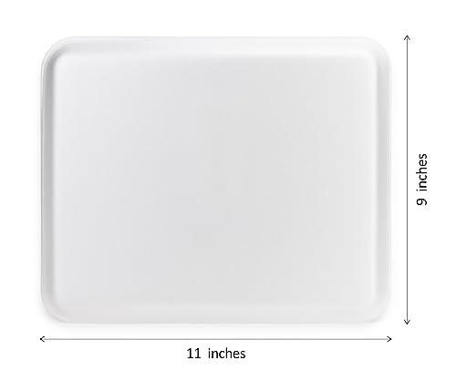 Hygloss White Foam Trays for Food & Crafts, 9 x 11 Inch, Pack of 25 - color: White, size: 9 x 11-Inch, style: 25 Pieces