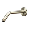 Purelux Shower Arm 8 Inches Universal Replacement Made of Stainless Steel, Brushed Nickel Finish Flange Included - color: Brushed Nickel, size: 8 Inches