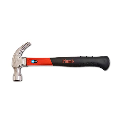 Plumb 20 oz. Pro Series Curve Claw Hammer with Fiberglass Handle - 11400N