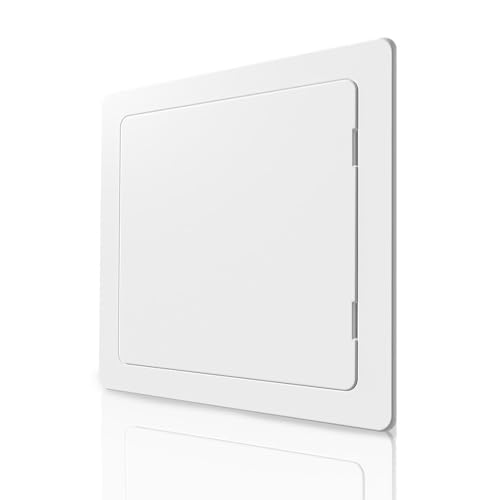 BOZZON Access Panel for Drywall - 8 x 8 in - Wall Hole Cover - Access Door - Plumbing Access Panel for Drywall - Heavy Durable Plastic White - size: 8 x 8