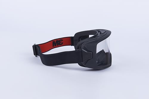 3M GoggleGear Eye Protective Goggle 3000 Series, Clear Scotchgard Anti-Fog/Anti-Scratch Lens, Premium Cloth Strap, TPV Shroud, 1 Pair, GG3301-SGAF, ANSI Z87.1, CSA Z94.3, D3 D4 Rating - style: Premium Cloth Strap/Tpv Shroud