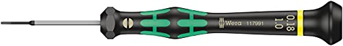 Wera 05117991001 Kraftform Micro 2035 Slotted Electronics Precision Screwdriver, 1mm Head, 40mm Blade Length - size: Slotted 1mm Head , 40mm Blade