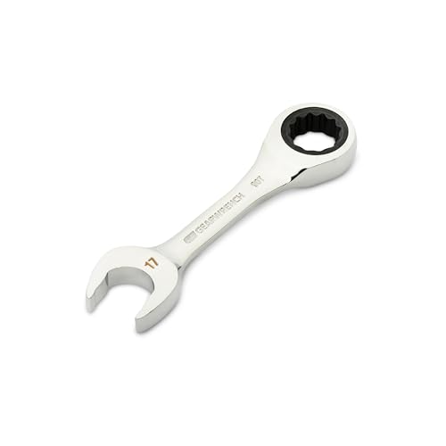 GEARWRENCH 17mm 90-Tooth 12 Point Stubby Combination Ratcheting Wrench | 86847 - style: 17mm