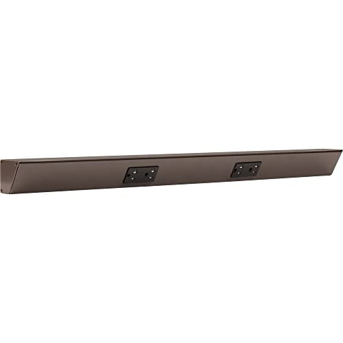 Task Lighting TR Series Angle Power Strip, 30 inch, 2 Dual Receptacles, Bronze - color: Bronze, size: 30 Inch