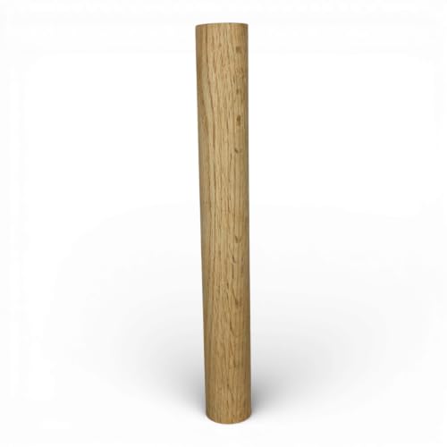 Red Oak Wooden Dowel Rod: 1-1/2 x 12 Inch (Pack of 1) - Kiln-Dried Unfinished Natural Hardwood Dowels for Crafts and Woodworking
