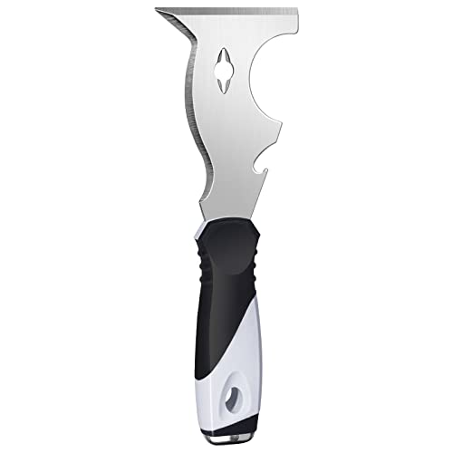 Mister Rui 10-in-1 Putty Knife, MultiUse Paint Scraper Tool, Hammer End