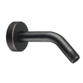 Purelux Shower Arm 6 Inch Universal Replacement Water Outlet PJ0603 Made of Stainless Steel, Flange Included, Oil Rubbed Bronze - color: Oil Rubbed Bronze, size: 6 Inches